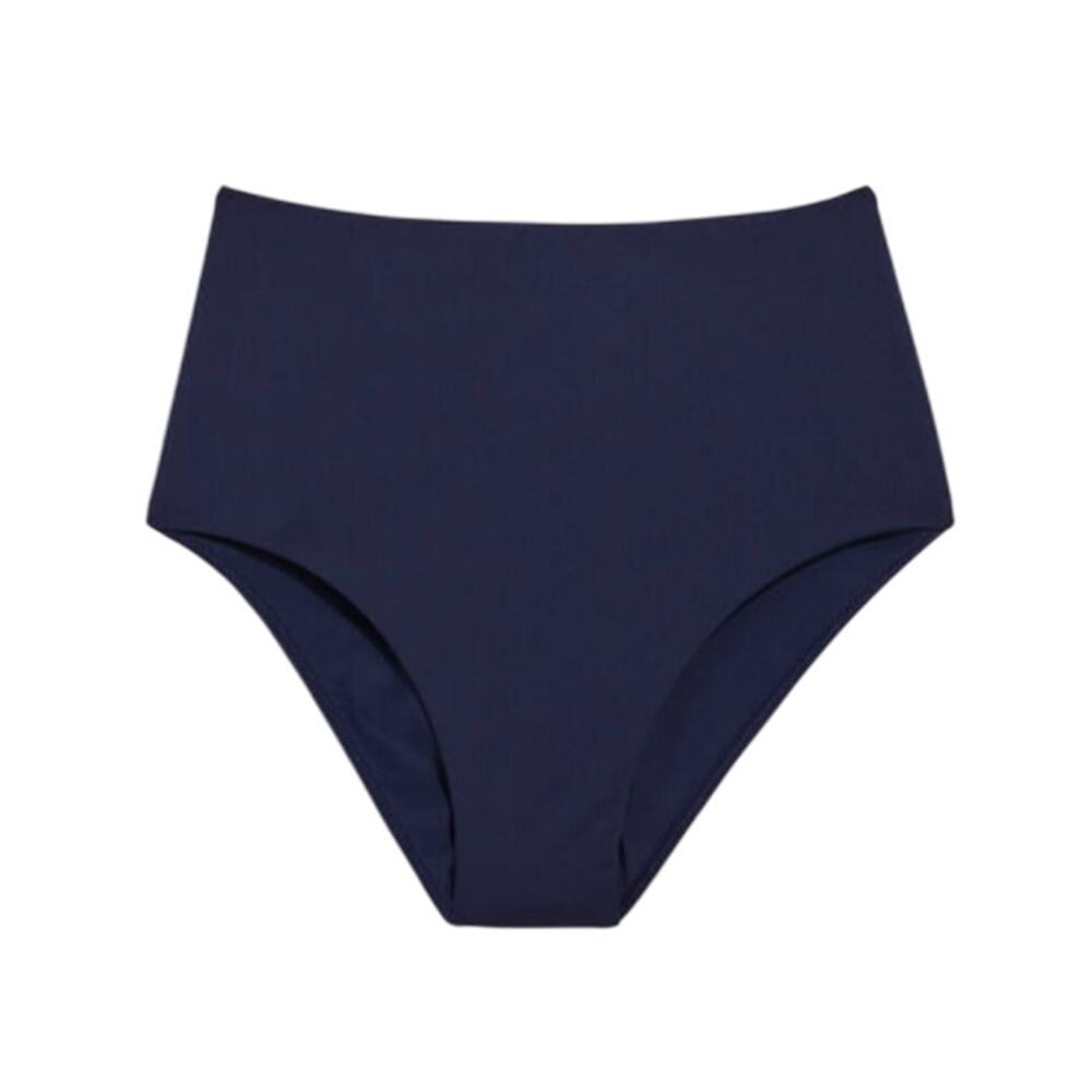 Vineyard Vines Ultra High Waist Swim Bottom in Navy, Size M